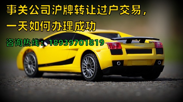 事关公司沪牌转让过户交易，一天如何办理成功