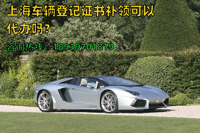 上海车辆登记证书补领可以代办吗？