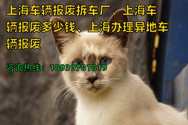 上海车辆报废拆车厂、上海车辆报废多少钱、上海办理异地车辆报废