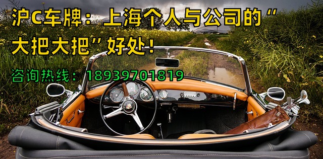 2024年沪C车牌：上海个人与公司的“大把大把”好处！
