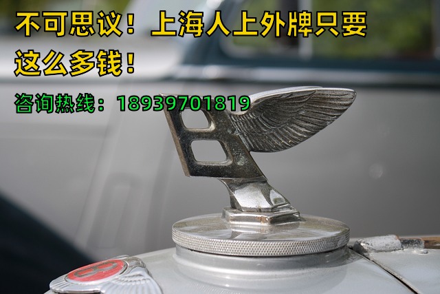 不可思议！上海人上外牌只要这么多钱！