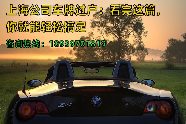 上海公司车牌过户：看完这篇，你就能轻松搞定❗️