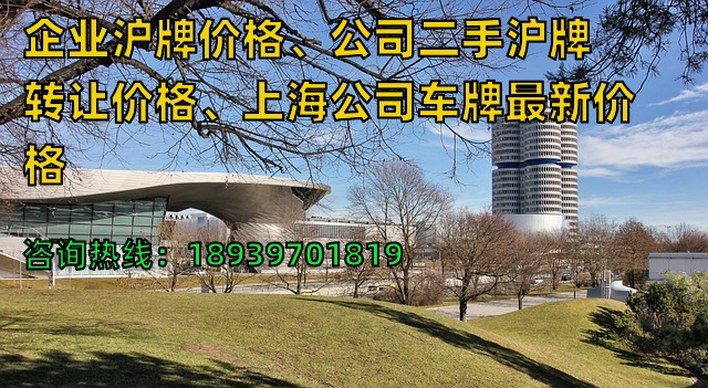 企业沪牌价格、公司二手沪牌转让价格、上海公司车牌最新价格